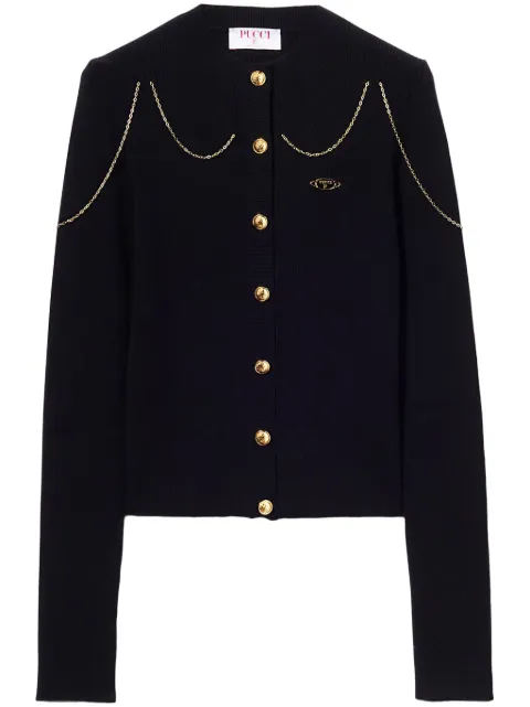 PUCCI chain-embellished cardigan