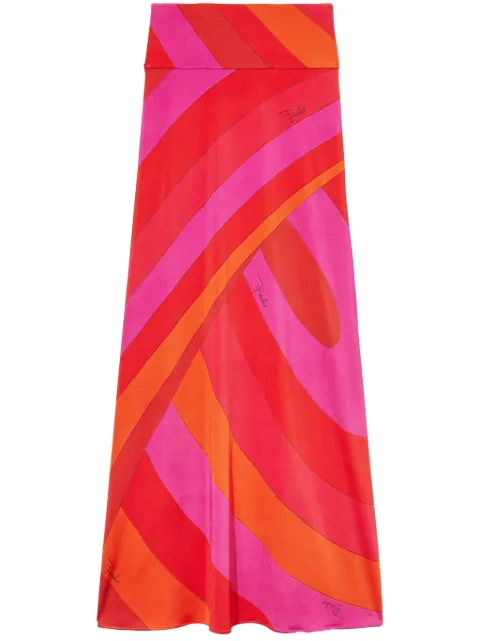 PUCCI Iride-print long skirt