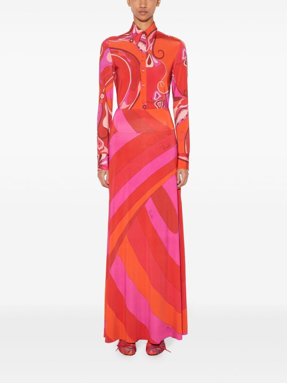 PUCCI Maxi-rok - Roze