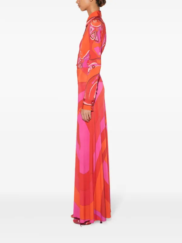 PUCCI Iride マキシスカート | ピンク | FARFETCH JP