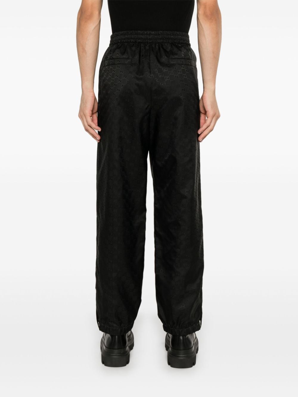 Shop Gucci Interlocking G Track Pants In Black