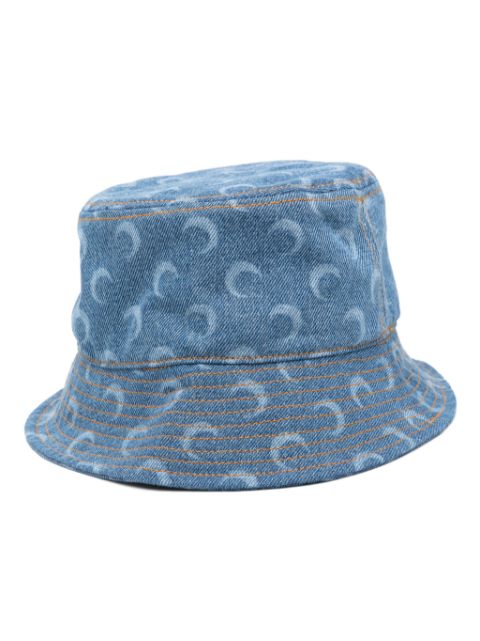 Marine Serre Crescent Moon-print bucket hat