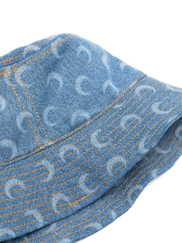 Marine Serre Crescent Moon-print Bucket Hat | Blue | FARFETCH