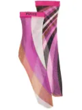 PUCCI iride-print socks - Pink