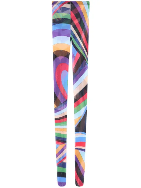PUCCI iride-print tulle socks 