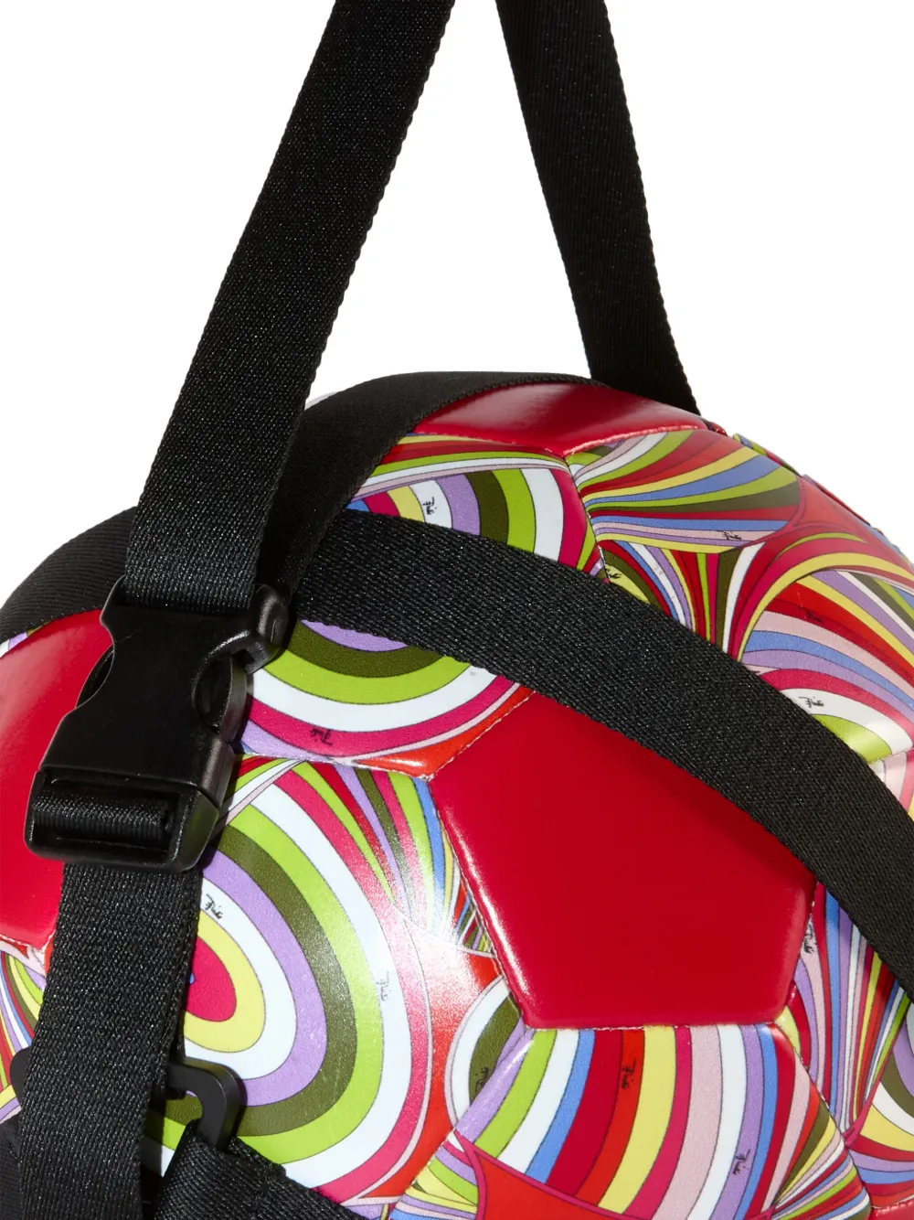 Pucci Abstract-print Soccer Ball In Red