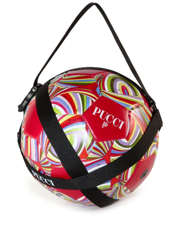 PUCCI Balón De Fútbol Con Estampado Abstracto Rojo FARFETCH MX