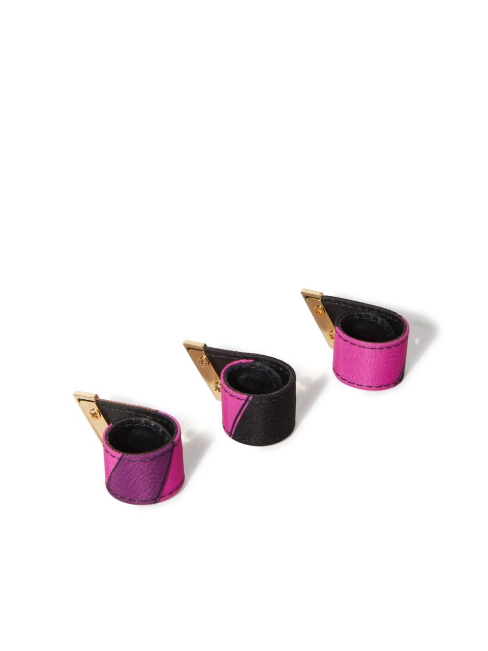 Shop Pucci Iride-print Ring Set In Pink