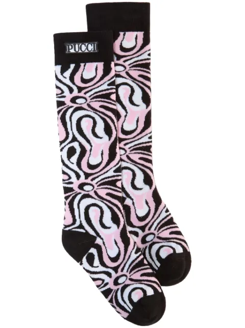 PUCCI calcetines con motivo Marmo en jacquard