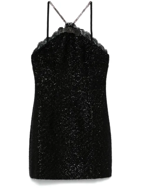 Self-Portrait vestido corto con cuello halter