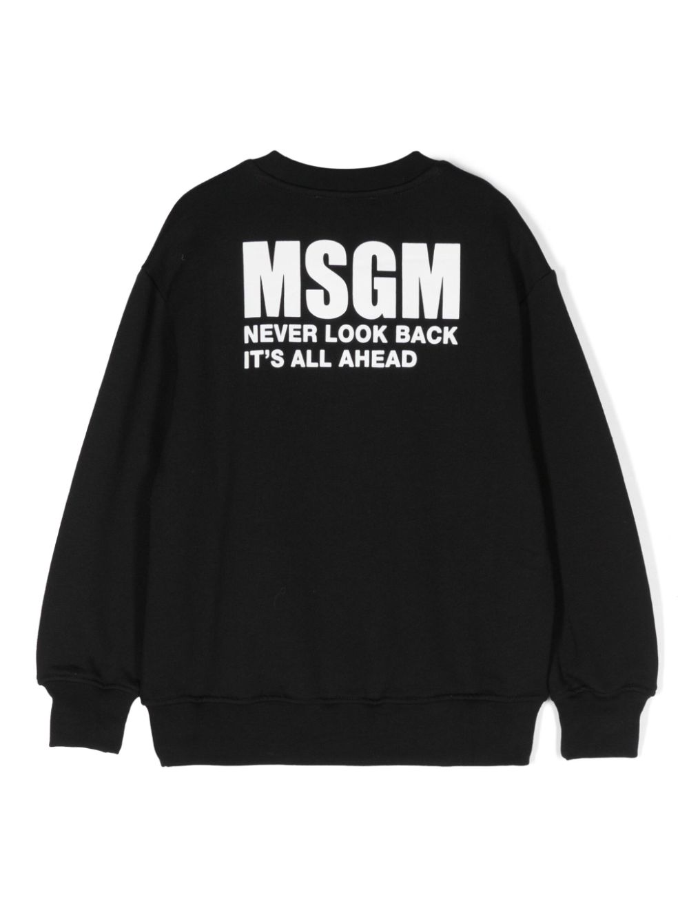 MSGM Kids Sweater met logoprint - Zwart