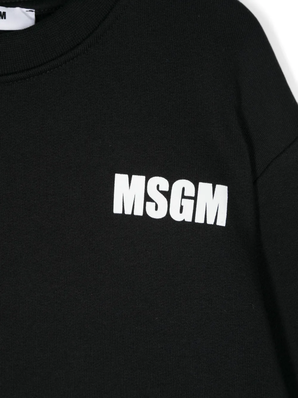 MSGM Kids Sweater met logoprint Zwart