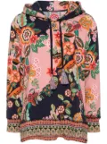 Johnny Was high-low hem hoodie - Pink