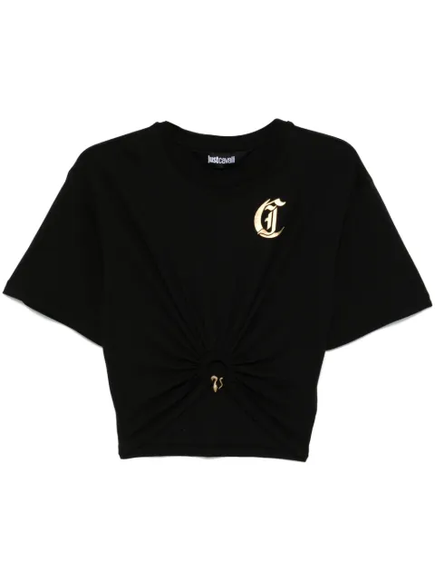 Just Cavalli ring-detail T-shirt