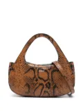 Coperni micro snake-print bag - Brown