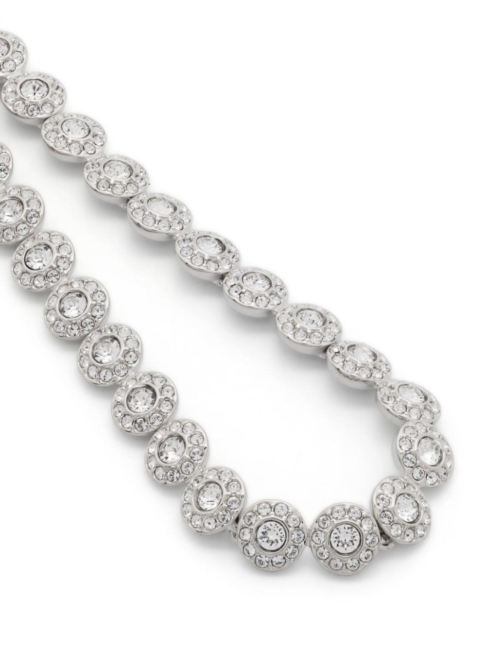 Shop Swarovski Una Angelic Tennis Bracelet In 银色