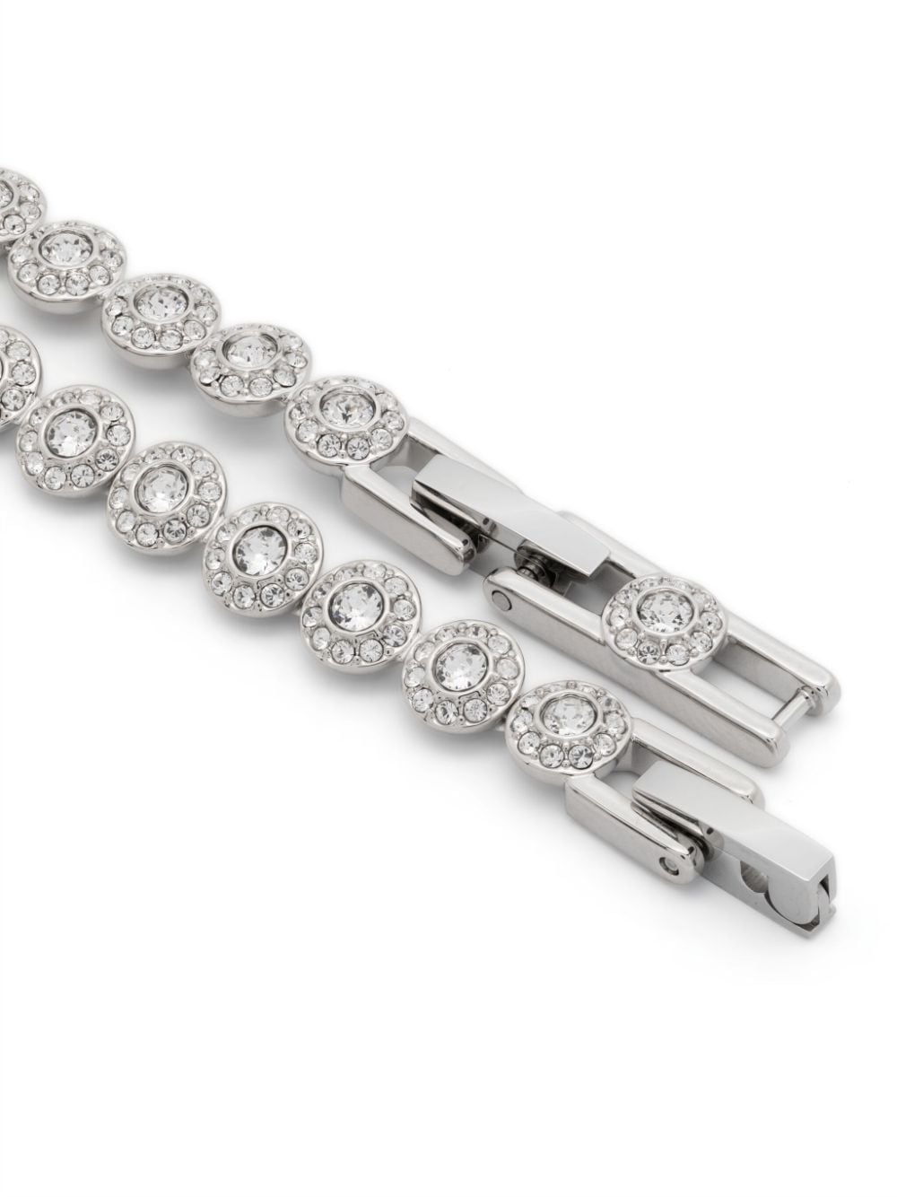 Shop Swarovski Una Angelic Tennis Bracelet In 银色