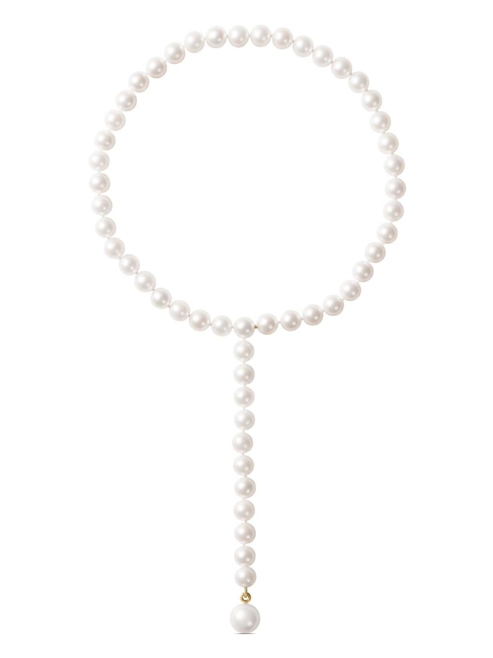 14kt recycled yellow gold La Belle freshwater pearl necklace