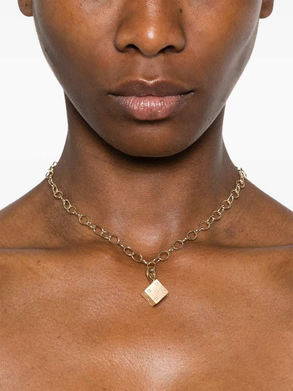 Marie Lichtenberg collier Dado en or jaune 18ct pavé de diamants | Image 2