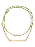 Marie Lichtenberg 18kt yellow gold Candy Cane diamond necklace