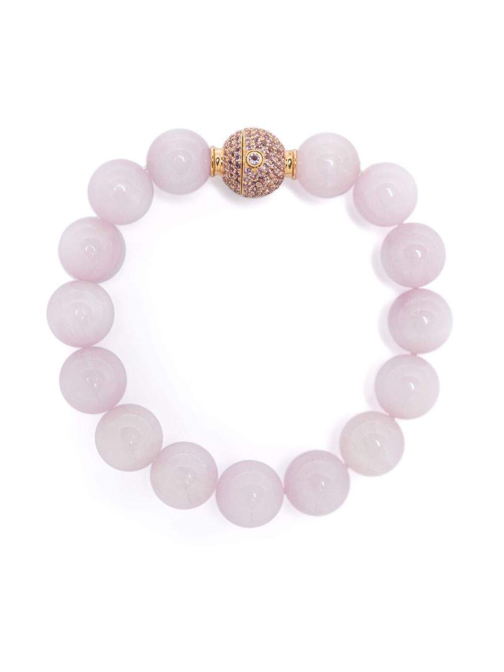 18K yellow gold Orb kunzite amethyst bracelet