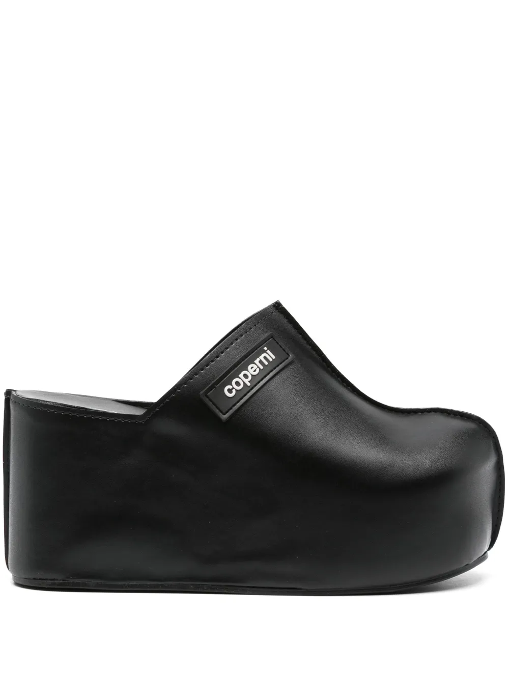 Coperni 85mm rubberised-logo mules Black
