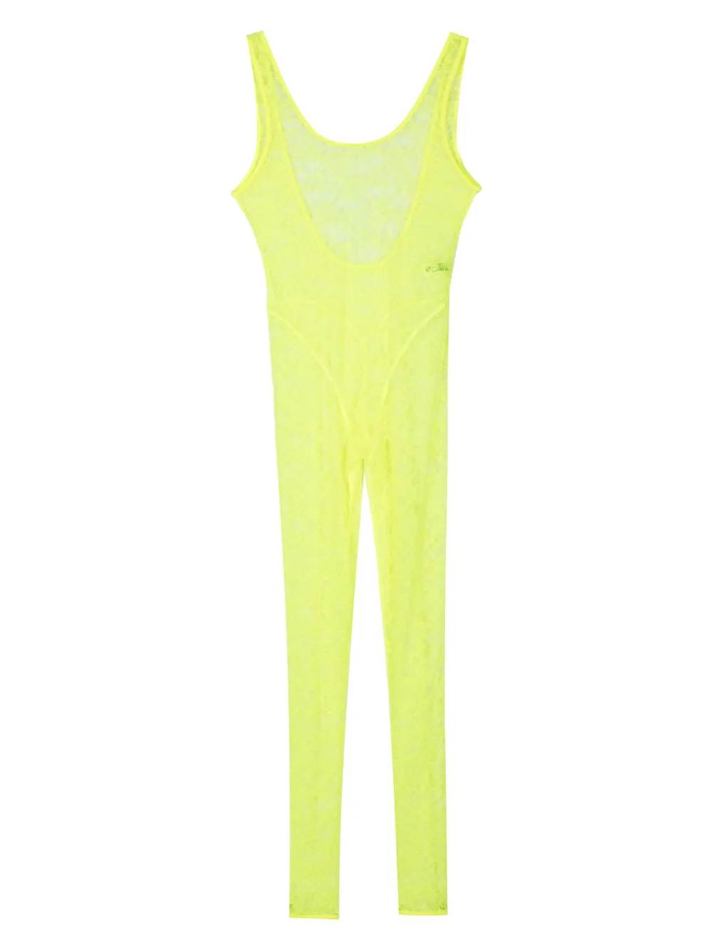 Maison Close Open-back Catsuit In 黄色