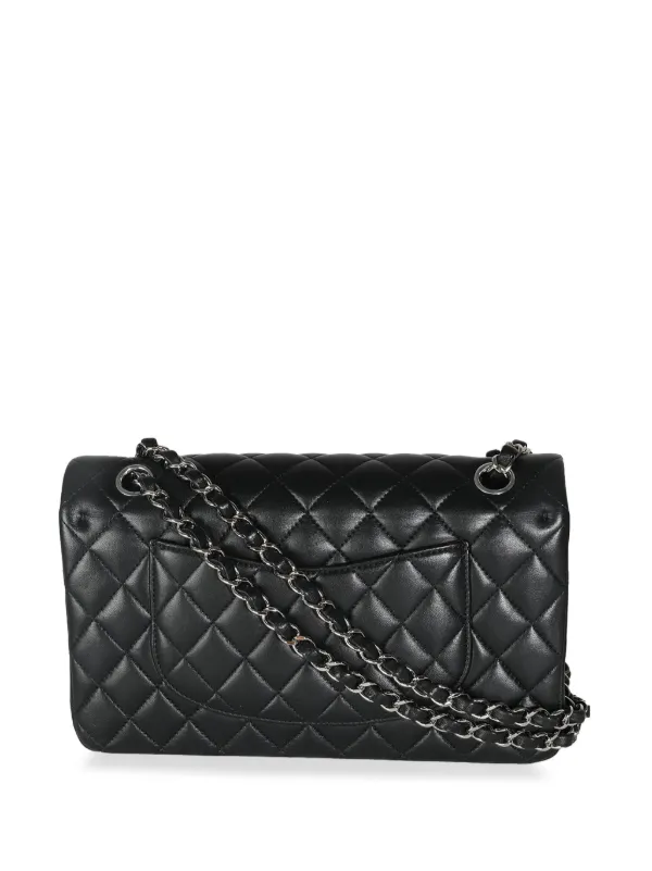 CHANEL Pre-Owned 2019 Medium Double Flap Shoulder Bag Black FARFETCH IN