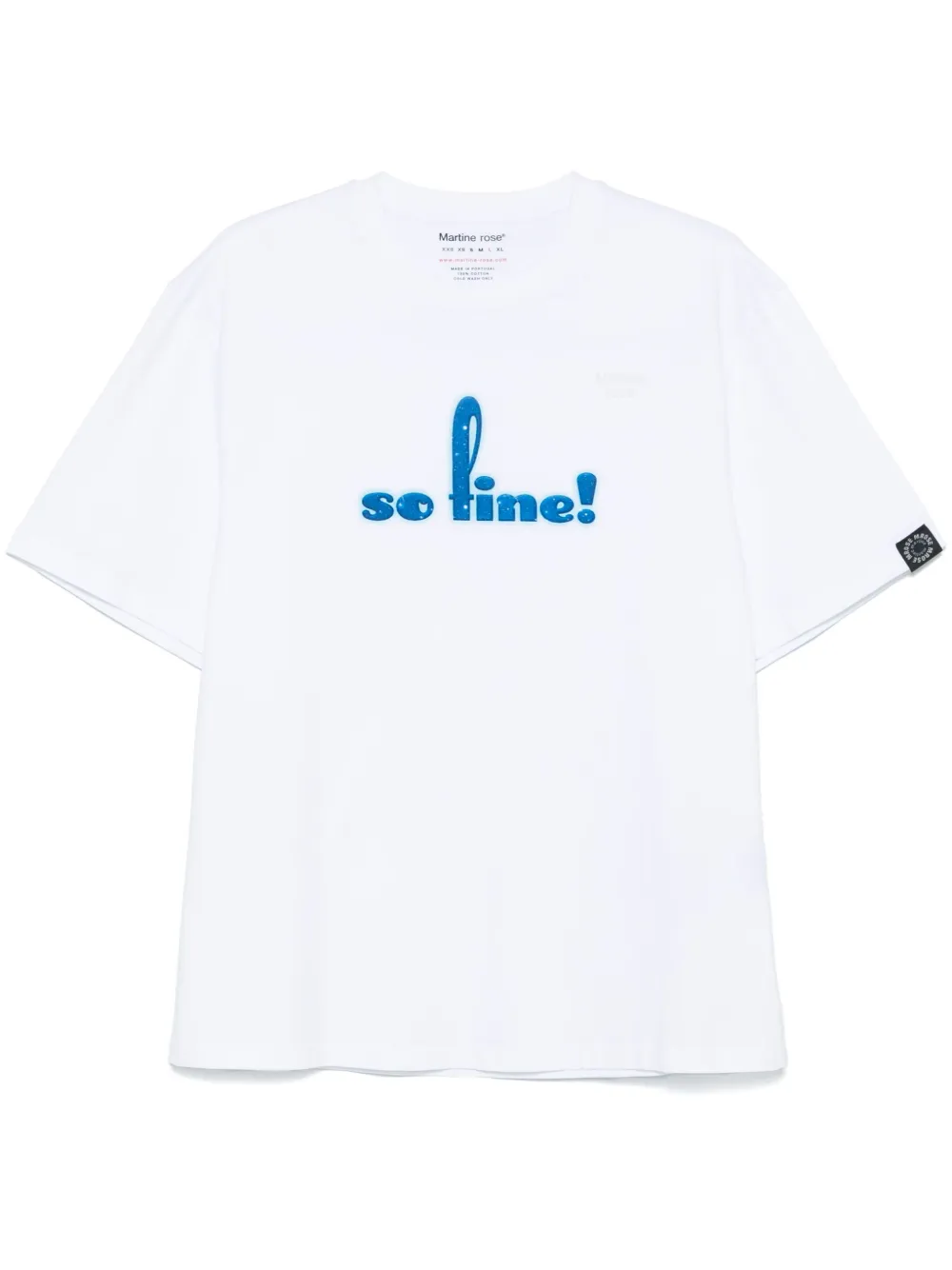 slogan-print T-shirt