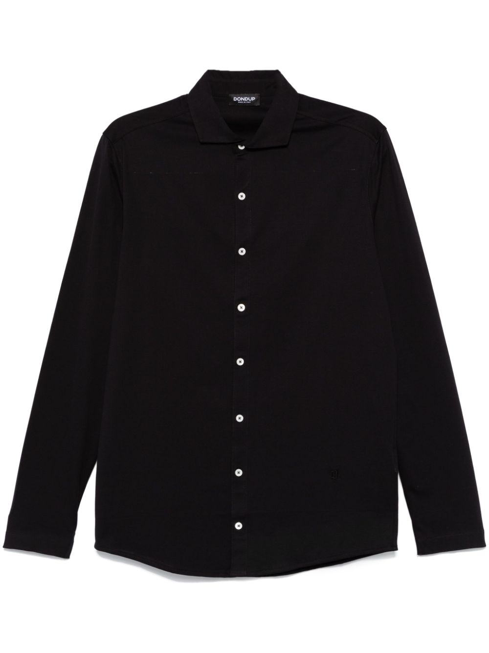 DONDUP jersey-texture shirt - Black