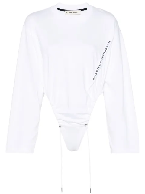 Y/Project logo-print bodysuit