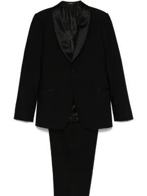 Giorgio Armani ウール スーツ | ブラック | FARFETCH JP