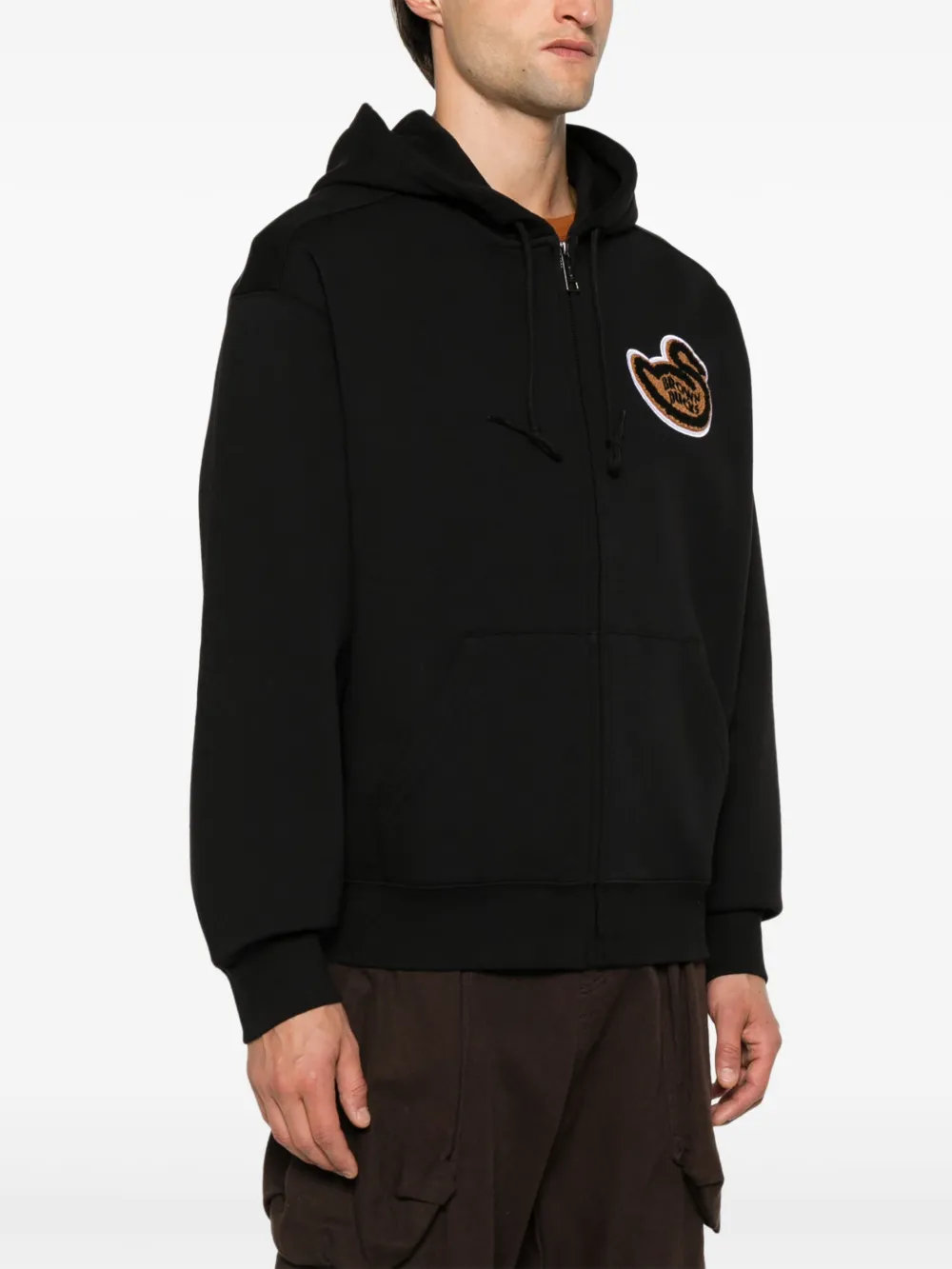 Carhartt Hooded Brown Ducks Jacket In Black