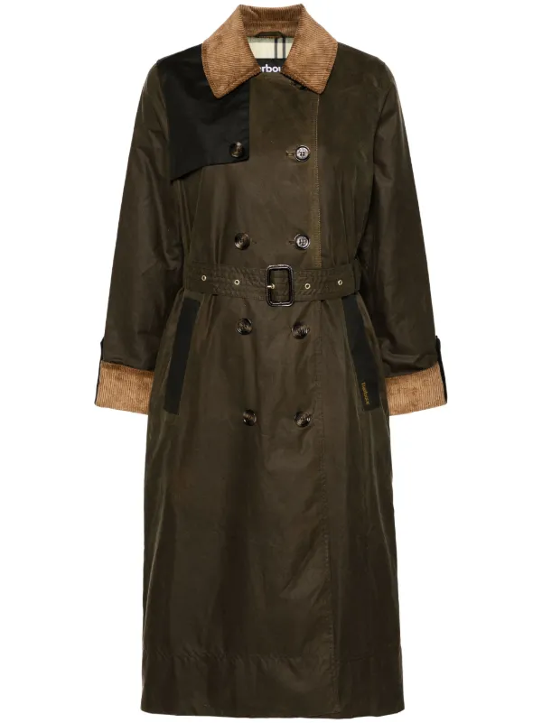 Barbour Brackley Trench Coat Brown FARFETCH CA