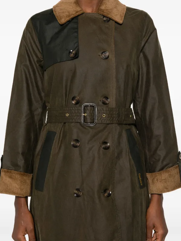 Barbour Brackley Trench Coat Brown FARFETCH CA