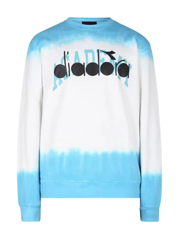 Diadora Junior Sudadera Con Logo Estampado Azul FARFETCH CO