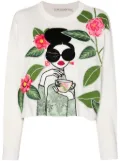 alice + olivia Gleeson sweater - White