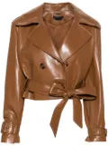 alice + olivia belted jacket - Brown