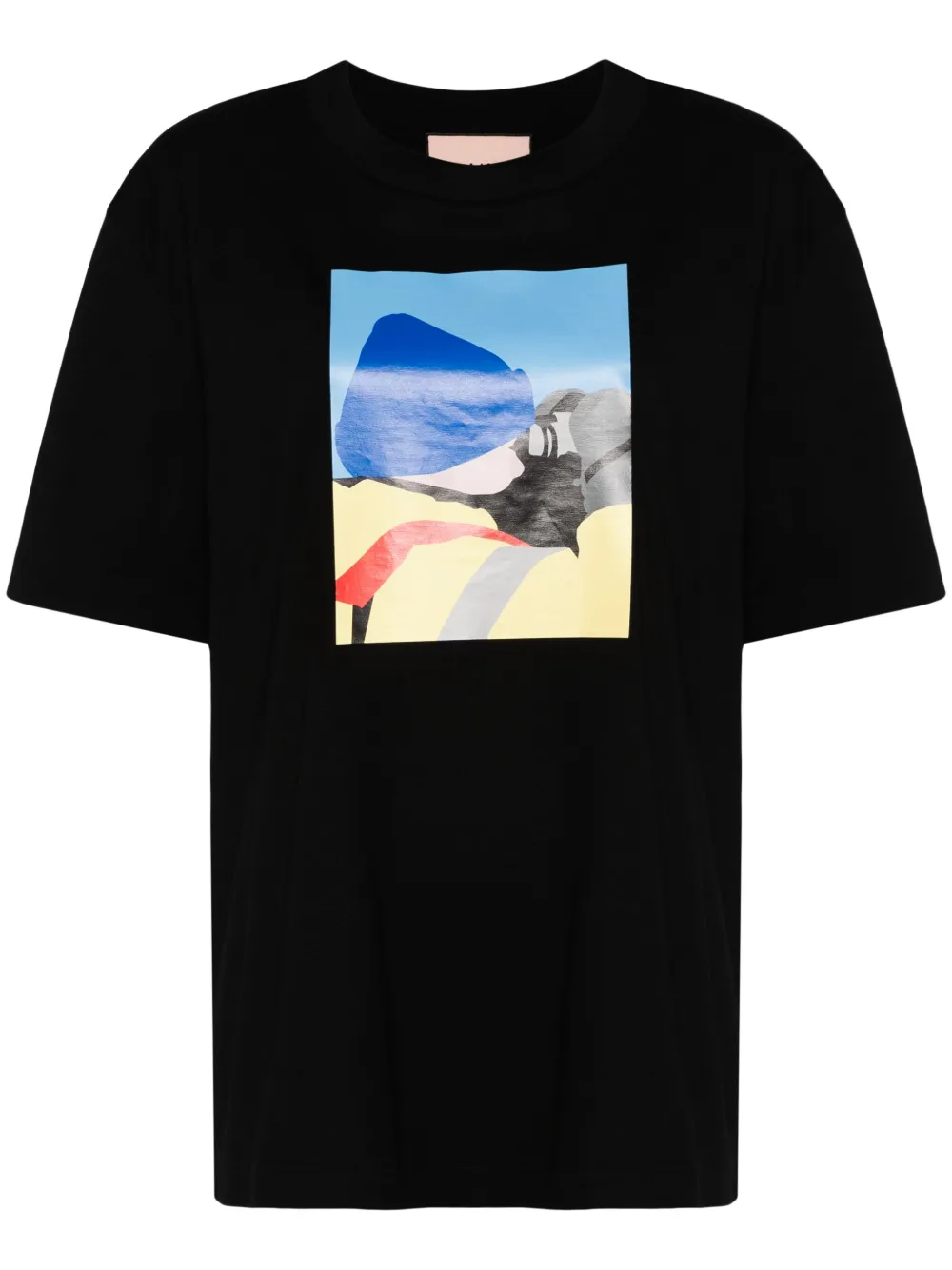Plan C T-shirt met grafische print Zwart