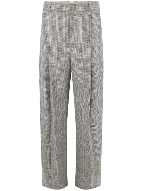 Vince pantalones con cuadros estampados