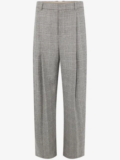 Vince plaid-check trousers