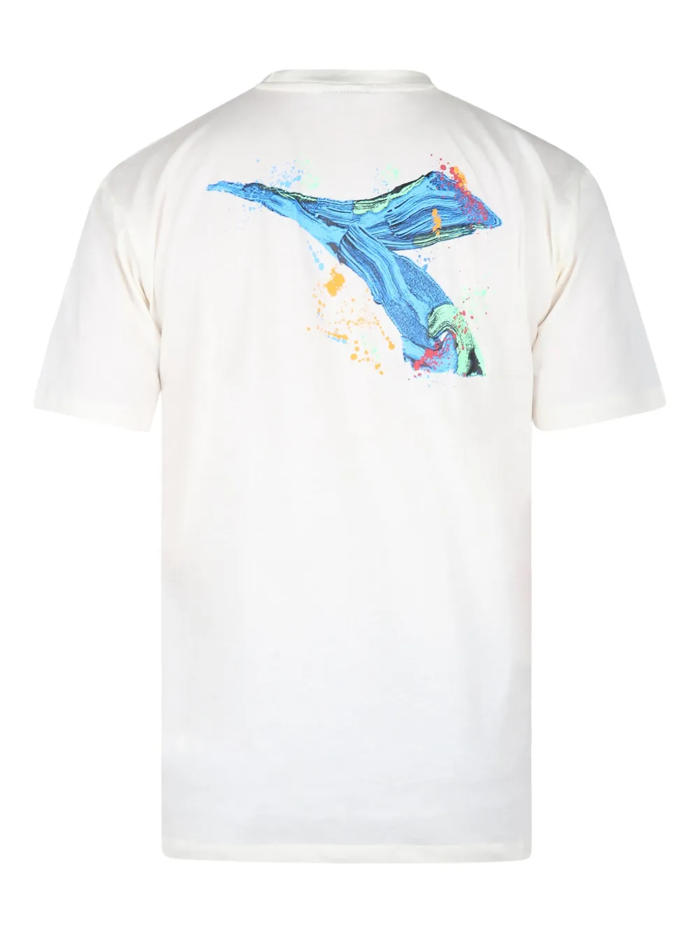 Diadora Junior T-shirt met tekst Wit