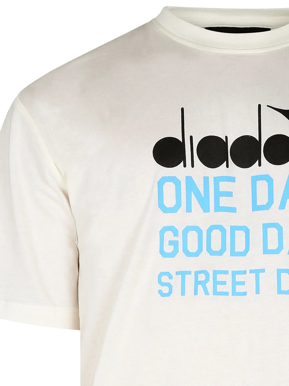 Diadora Junior T-shirt met tekst Wit