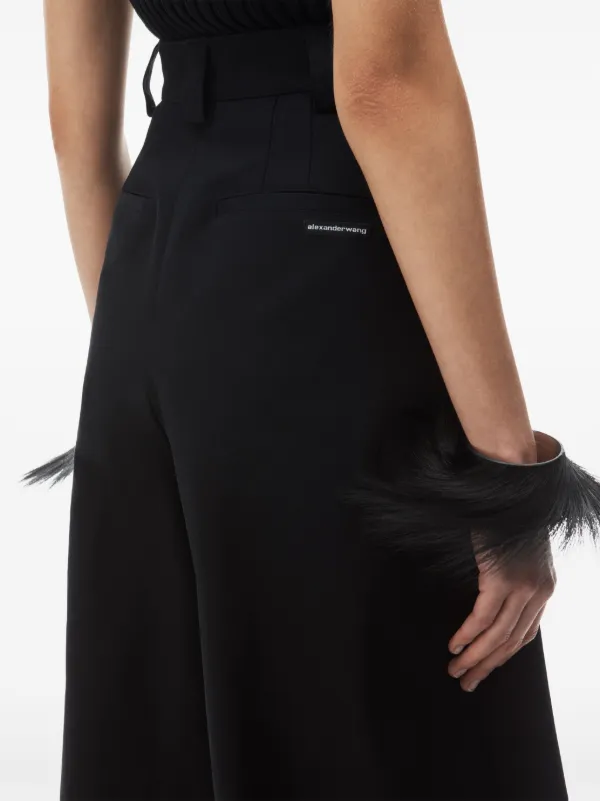 Alexander Wang ハイウエスト ワイドパンツ | ブラック | FARFETCH JP