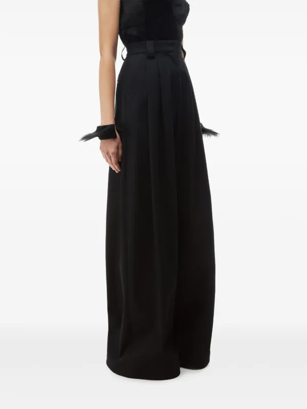 Alexander Wang ハイウエスト ワイドパンツ | ブラック | FARFETCH JP 