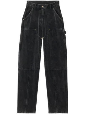 alexander wang ロゴ　ハイウエストストレートパンツ alexanderwang アレキサンダーワング ロゴ ハイウエスト