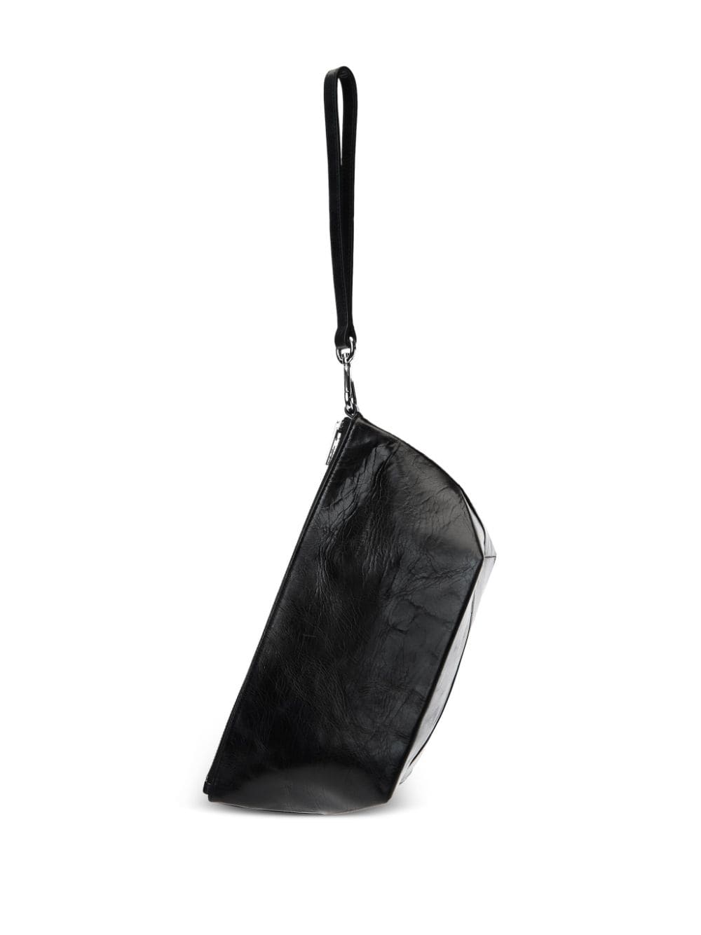 Shop Alexander Wang Logo-embossed Leather Pouch In Schwarz