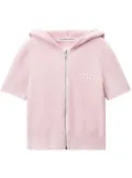 Alexander Wang logo-embossed hoodie - Pink