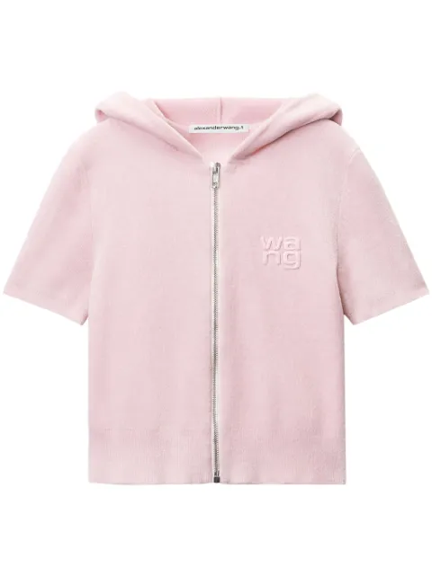 Alexander Wang logo-embossed hoodie Women