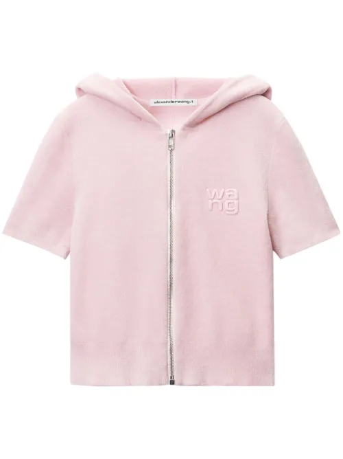 Hoodie à logo embossé - Alexander Wang - Modalova